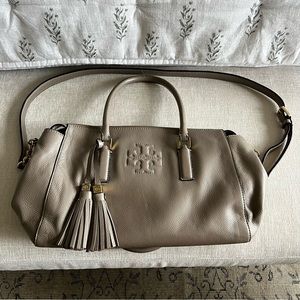 Tory Burch Thea leather satchel with strap